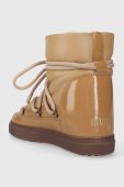 Шкіряні чоботи Inuikii Gloss Wedge колір бежевий 75203-007