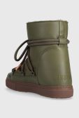 Шкіряні чоботи Inuikii Full Leather Wedge колір зелений 75203-087