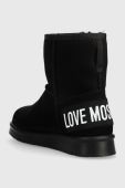 Замшеві чоботи Love Moschino WINTER30 колір чорний JA24423H0HJA5000
