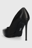 Шкіряні туфлі Steve Madden Klassy колір чорний SM11002464