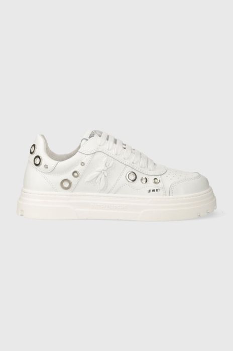 Шкіряні кросівки Patrizia Pepe колір білий 2Z0082 L084 W101