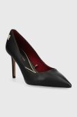 Шкіряні туфлі Tommy Hilfiger ESSENTIAL POINTED PUMP колір чорний FW0FW07533
