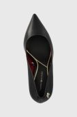 Шкіряні туфлі Tommy Hilfiger ESSENTIAL POINTED PUMP колір чорний FW0FW07533