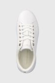 Шкіряні кросівки Tommy Hilfiger GOLDEN HW COURT SNEAKER колір білий FW0FW07560