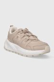 Шкіряні кросівки Tommy Hilfiger TH PREMIUM RUNNER LTHR колір бежевий FW0FW07340