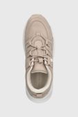 Шкіряні кросівки Tommy Hilfiger TH PREMIUM RUNNER LTHR колір бежевий FW0FW07340