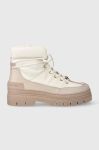 Черевики Tommy Hilfiger TH MONOGRAM OUTDOOR BOOT жіночі колір білий на плоскому ходу утеплене FW0FW07502