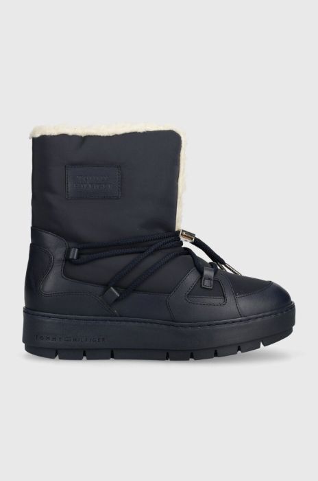 Зимові чоботи Tommy Hilfiger TOMMY ESSENTIAL SNOWBOOT колір синій FW0FW07504