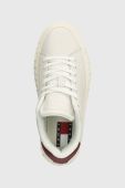 Шкіряні кросівки Tommy Jeans TJW NEW CUPSOLE LEATH LC колір білий EN0EN02273