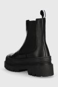 Шкіряні черевики Tommy Jeans TJW CHELSEA FOXING BOOT жіночі колір чорний на платформі EN0EN02289