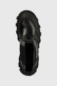 Черевики Tommy Jeans TJW CHUNKY CHELSEA MIX MATERIAL жіночі колір чорний на платформі EN0EN02375