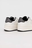 Шкіряні кросівки Tommy Jeans TJW FLATFORM ANIMAL PRINT колір білий EN0EN02537