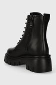 Шкіряні черевики Karl Lagerfeld KOMBAT KC жіночі колір чорний на платформі KL45350