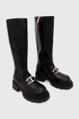 Чоботи Twinset жіночі колір чорний на платформі 232TCT068