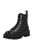 Шкіряні черевики Bianco BIAGARBI жіночі колір чорний на платформі 11300021