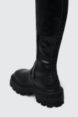 Чоботи Buffalo Nabu Over жіночі колір чорний на платформі 1622347