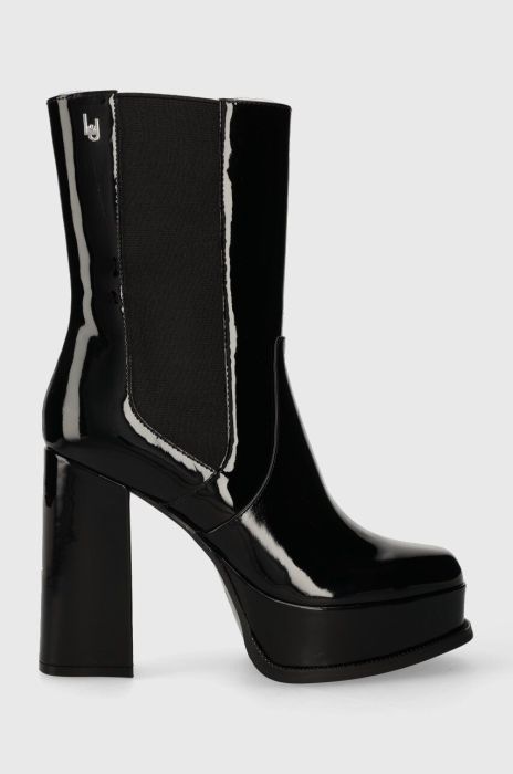 Черевики Liu Jo NAIRA 04 жіночі колір чорний каблук блок SF3161EX00422222