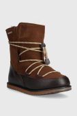 Дитячі шкіряні чоботи Emu Australia Blackburn Teens колір коричневий