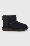 Дитячі замшеві чоботи UGG KIDS CLASSIC MINI II колір синій