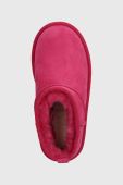 Дитячі замшеві чоботи UGG KIDS CLASSIC ULTRA MINI колір рожевий
