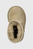 Дитячі замшеві чоботи UGG T CLASSIC II колір бежевий