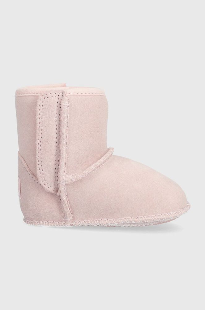Дитячі замшеві чоботи UGG I BABY CLASSIC G колір рожевий