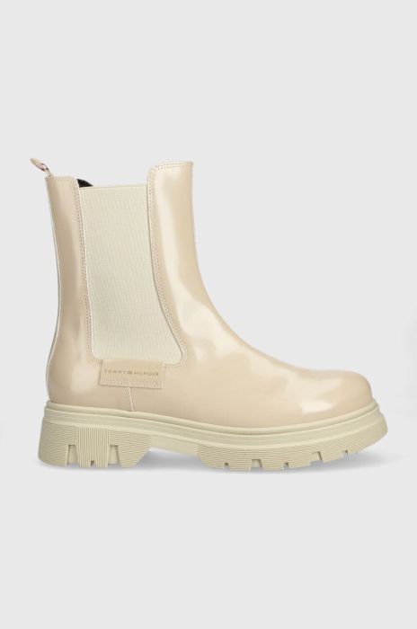 Дитячі черевики Tommy Hilfiger колір бежевий (3391320)