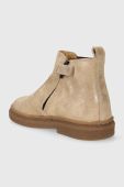 Дитячі замшеві черевики Pom D'api TRIX JOD BRODI колір бежевий (3615904)