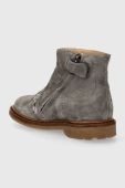 Дитячі замшеві черевики Pom D'api SISTER BRODI колір сірий (3531336)