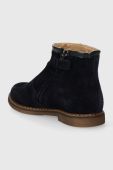 Дитячі замшеві черевики Pom D'api CITY LOCK колір синій (3616497)