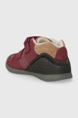 Дитячі шкіряні туфлі Biomecanics колір бордовий
