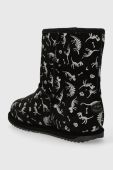 Дитячі шкіряні зимові черевики Emu Australia K12948 Reflective Dino Brumby колір чорний