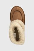 Дитячі замшеві чоботи UGG K ULTRA MINI UGG FLUFF колір бежевий