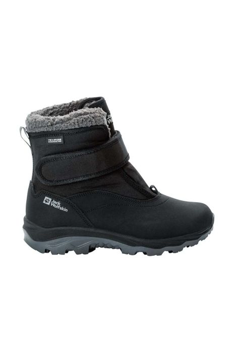 Дитячі черевики Jack Wolfskin VOJO SHELL TEXAPORE MID VC колір чорний