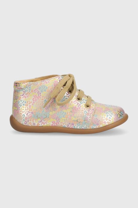 Дитячі шкіряні туфлі Pom D'api колір барвистий (3486256)