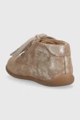 Дитячі замшеві туфлі Pom D'api колір бежевий (3486277)