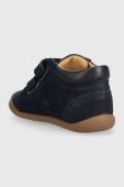 Дитячі замшеві туфлі Pom D'api колір синій (3493181)