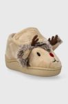 Дитячі тапочки zippy колір бежевий