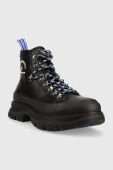 Шкіряні черевики Karl Lagerfeld LUNAR чоловічі колір чорний KL22943