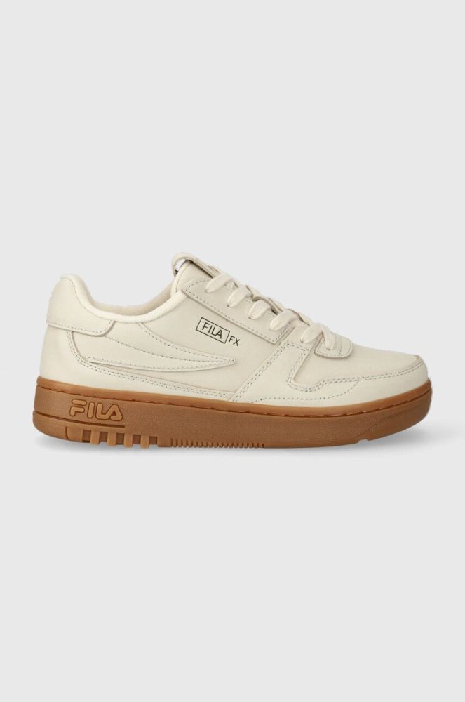 Шкіряні кросівки Fila FXVENTUNO BUCK колір бежевий