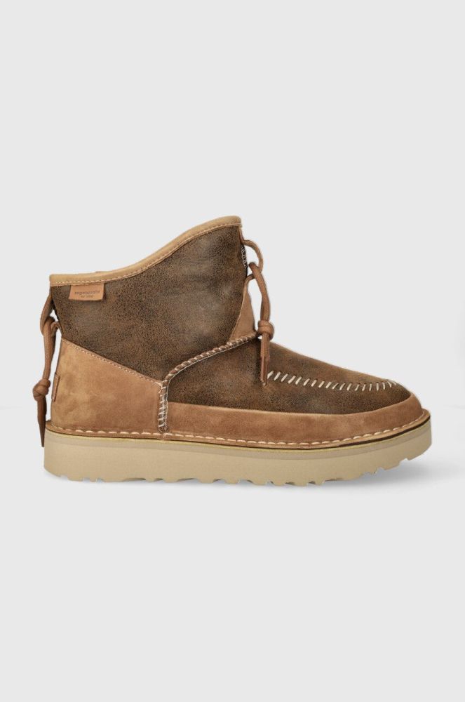 Замшеві чоботи UGG Campfire Crafted Regenerate чоловічі колір коричневий 1144017