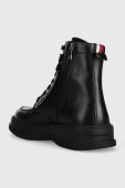 Шкіряні черевики Tommy Hilfiger TH EVERYDAY CLASS TERMO LTH BOOT чоловічі колір чорний FM0FM04658