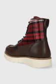 Черевики Tommy Hilfiger TH AMERICAN MIX CHECK BOOT чоловічі колір коричневий FM0FM04750