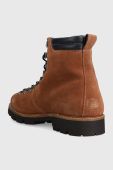 Замшеві черевики Tommy Hilfiger HILFIGER W MIX SUEDE HOOKS BOOT чоловічі колір коричневий FM0FM04764