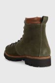 Замшеві черевики Tommy Hilfiger HILFIGER W MIX SUEDE HOOKS BOOT чоловічі колір зелений FM0FM04764