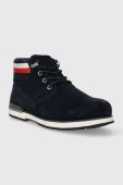 Замшеві кросівки Tommy Hilfiger CORE HILFIGER SUEDE BOOT чоловічі колір синій FM0FM04800
