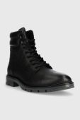 Шкіряні черевики Tommy Hilfiger WARM PADDED HILFIGER LTH BOOT чоловічі колір чорний FM0FM04802