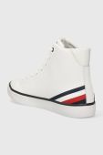 Шкіряні кеди Tommy Hilfiger TH HI VULC CORE LTH чоловічі колір білий FM0FM04816