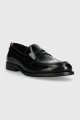 Шкіряні мокасини Tommy Hilfiger HILFIGER THUNIT PATENT LOAFER чоловічі колір чорний FM0FM04900