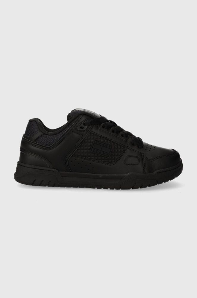 Кросівки Tommy Jeans TJM LEATHER SKATER TONGUE колір чорний EM0EM01260